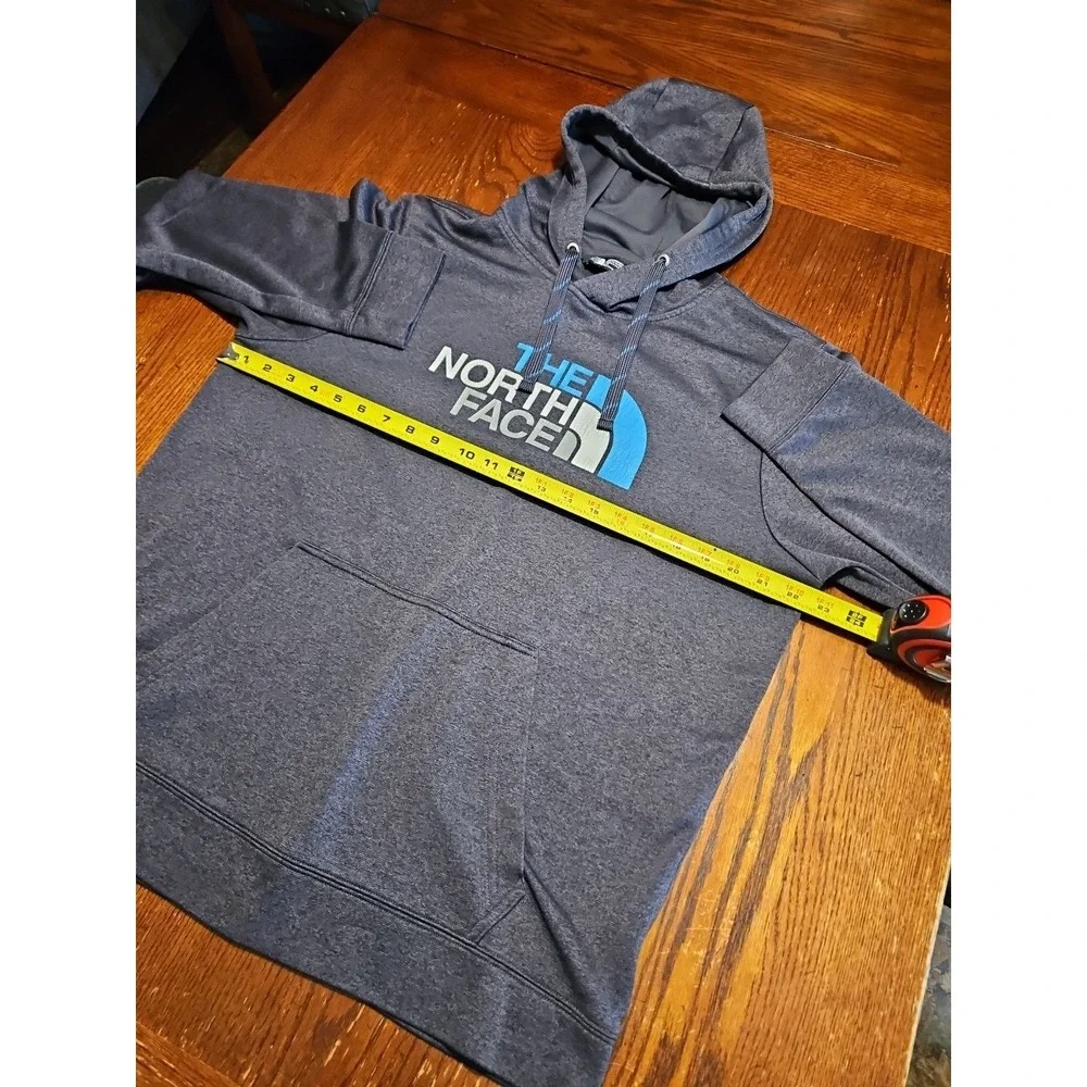 The North Face Hoodie Mens Size L Pullover Black Half Dome Logo Drawstring (A828